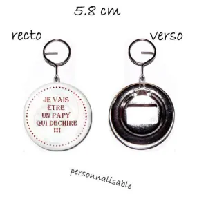 1 décapsuleur porte clef 58mm, je vais etre un papy qui !!!