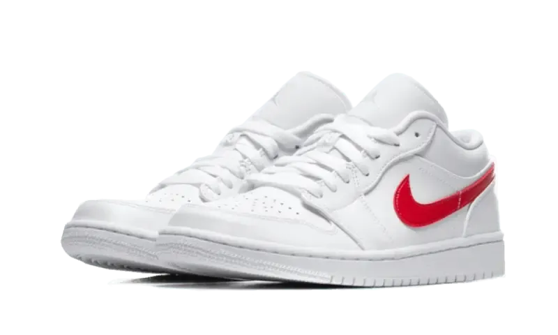 Air Jordan 1 Low White University Red (W)