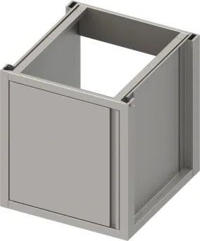 Armoire pour évier en acier inoxydable Stalgast version 2.0 avec porte battante construction de base 600x540x660 mm BX06571F ach