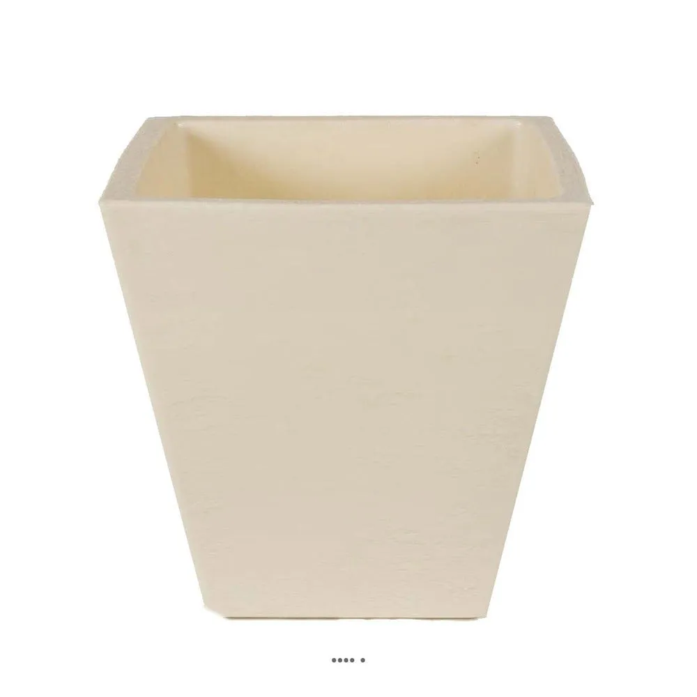 Bac lea beige l 40xh 40cm cubique évasé intérieur / extérieur
