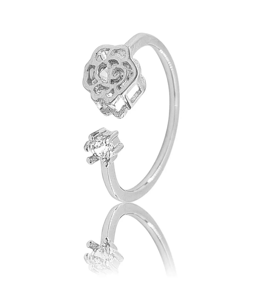 Bague Femme Ajustable ROSANA Strass