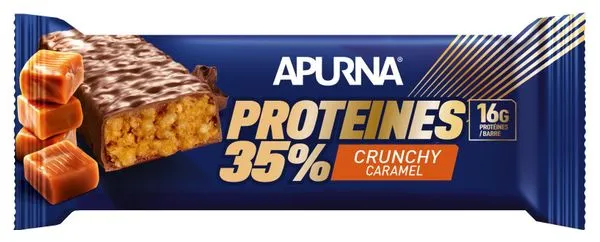 Barre Hyperprotéinée Apurna Crunchy Caramel 45g