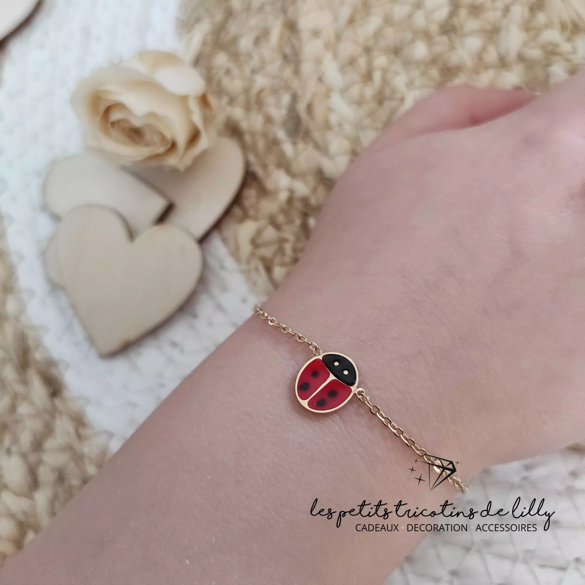 BRACELET ENFANT COCCINELLE
