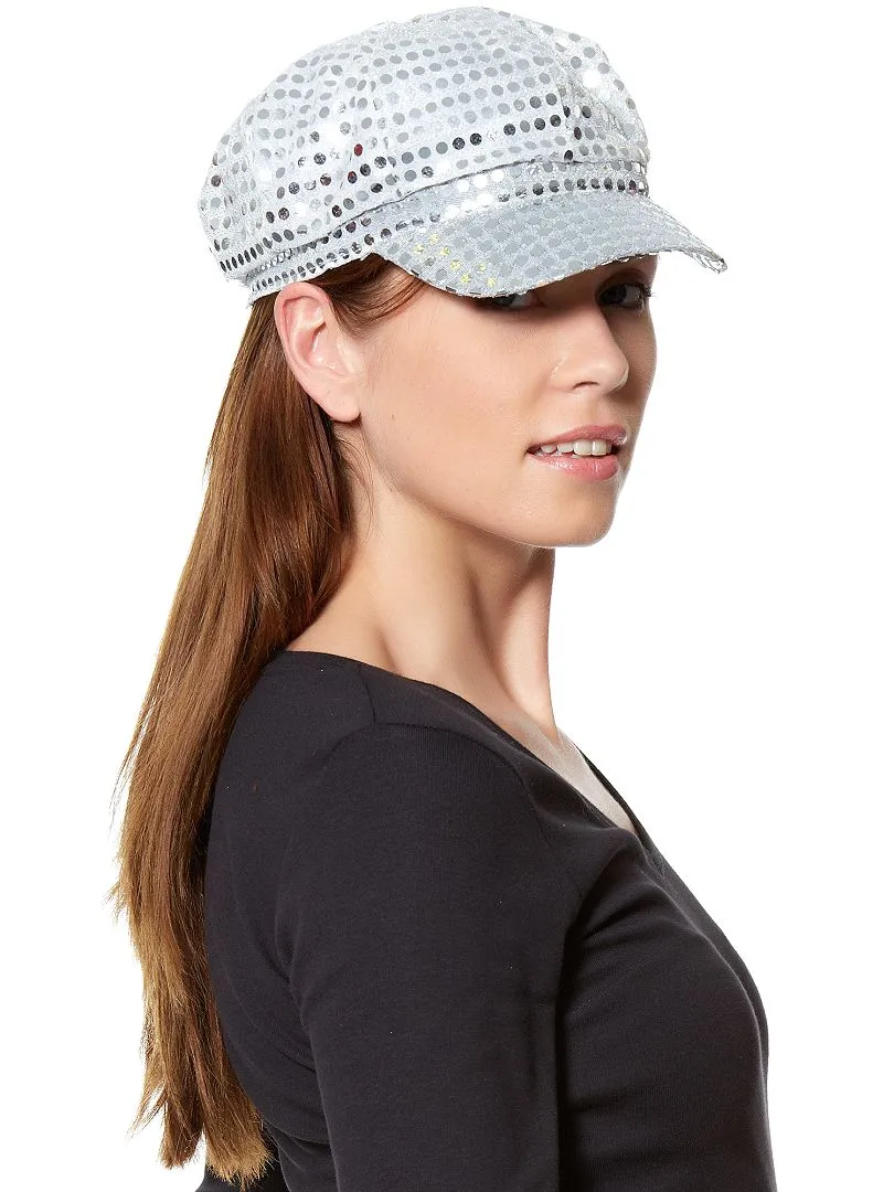 Casquette disco - argent