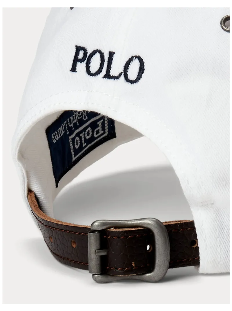 Casquette drapeau Ralph Lauren Pure white