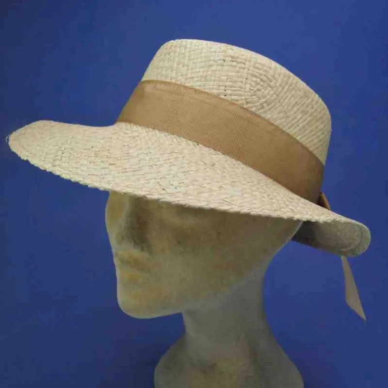 Casquette à longue visière couleur beige | Casquette été femme
