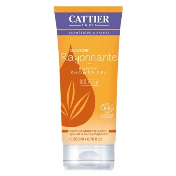 Cattier Gel Douche Rayonnante Abricot & Miel Bio 200ml