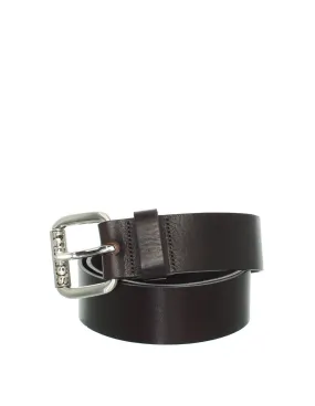 Ceinture Schott en cuir ref_jaj41817-marron-fonce-95cm