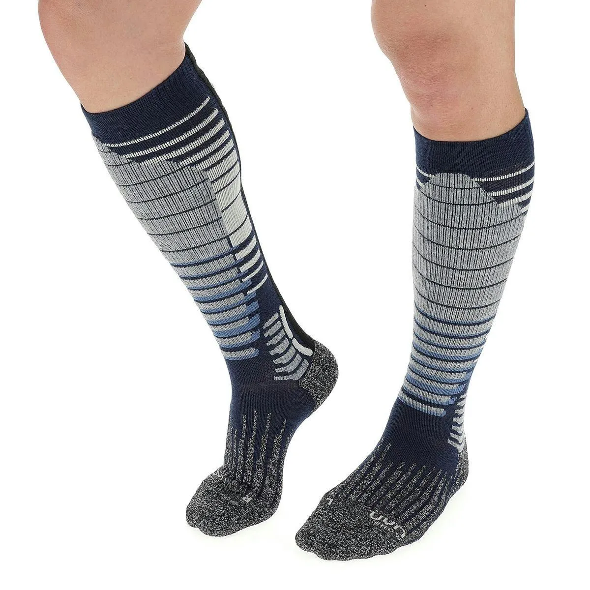 Chaussettes de Ski UYN Homme Snowboard Dark Blue Grey Mélange