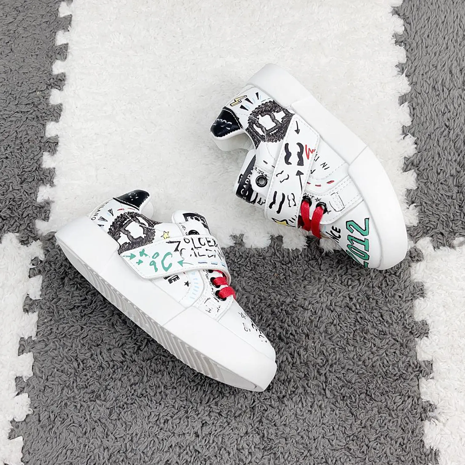 Chaussures Pour Enfants Boys Filles Chaussures  En Caoutchouc Sole Calfskin En Cuir En Cuir Lacet Up Footwear Sports Footdoors L