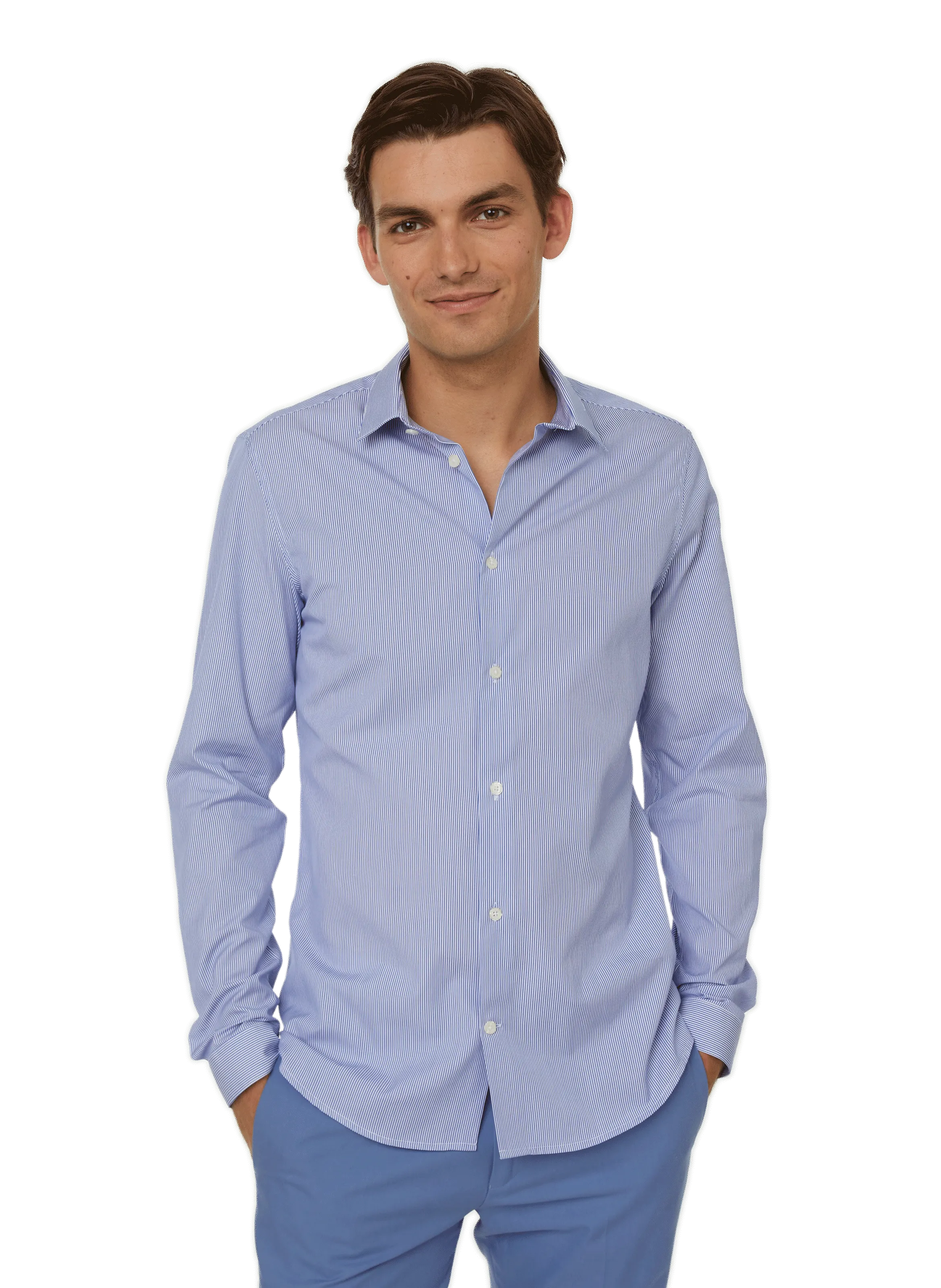 CHEMISE RAYé SLIM - AU PRINTEMPS PARIS pour HOMME | Printemps
