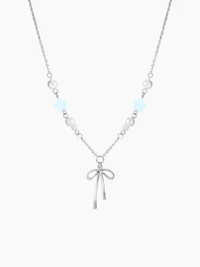 Collier pendentif nœud papillon