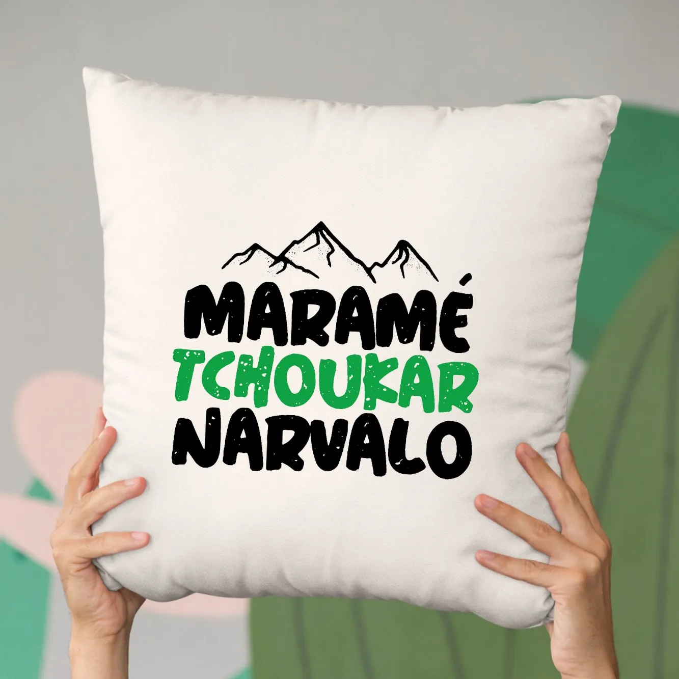 Coussin Maramé tchoukar narvalo