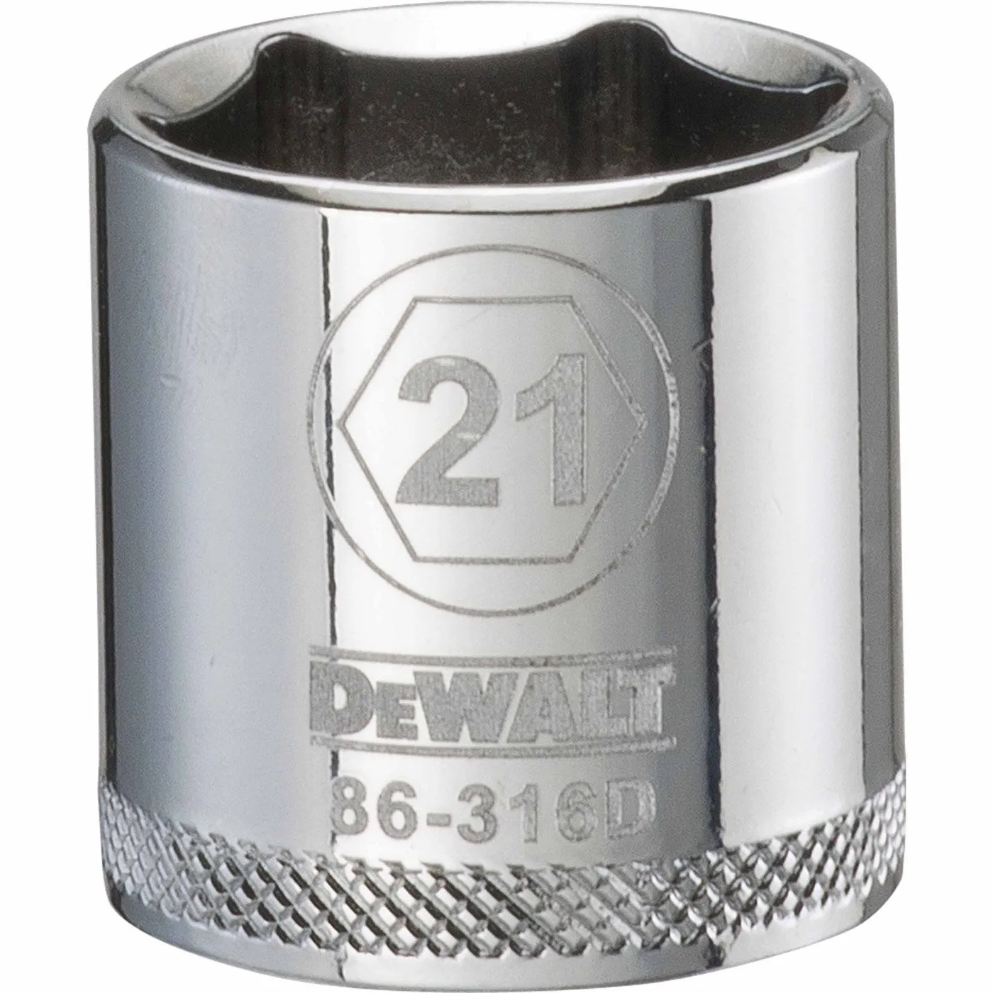 DeWALT DWMT86316OSP Douille 21mm x 6 pans courte à prise 3/8"