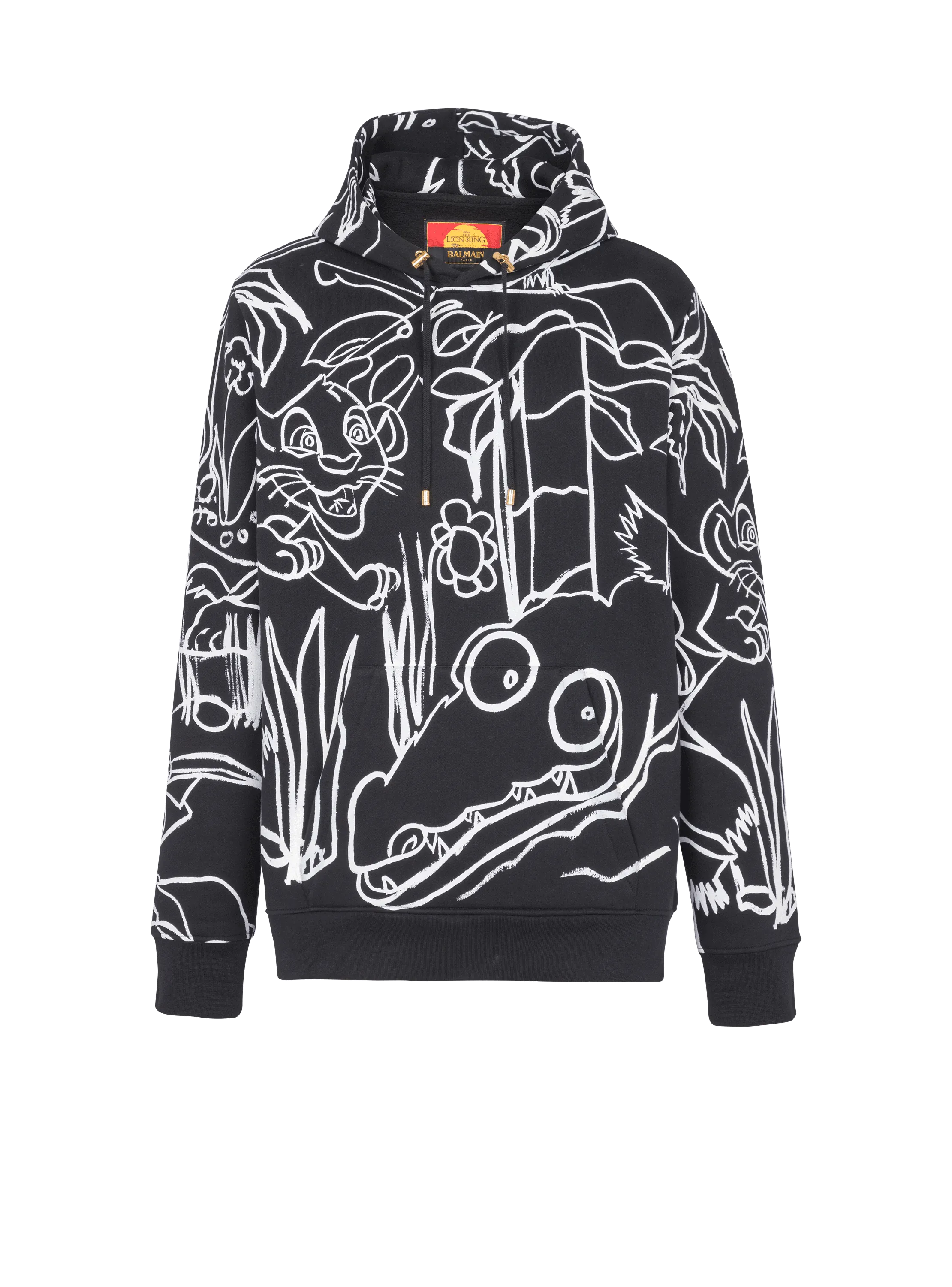 Disney x Balmain : The Lion King - Hoodie imprimé Enfant Précoce