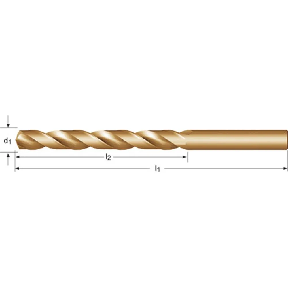Dormer 2ACO2.9 Foret à métal 2.9mm x 33mm x 61mm acier haute vitesse / cobalt