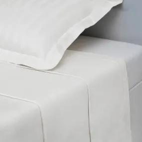 Drap Plat uni satin de Coton TERTIO® - Blanc | 3 Suisses