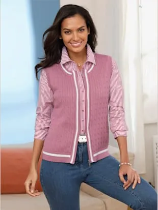 Gilet en tricot pure coton pima