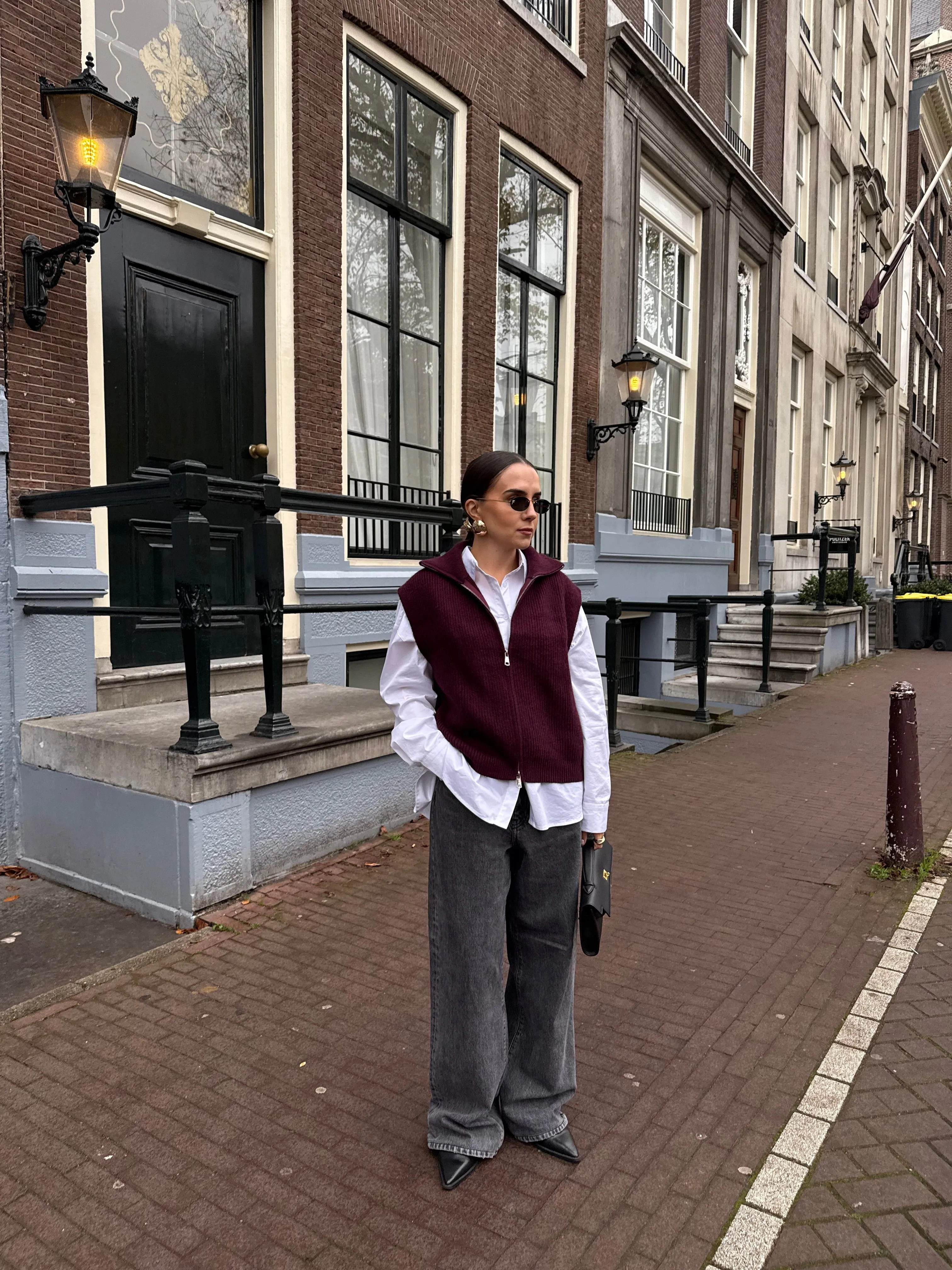 Gilet sans manche bordeaux (1229)