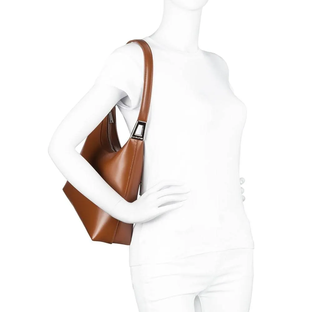 Grand Sac d'Epaule Lancaster Suave Ace en Cuir Lisse 433-21