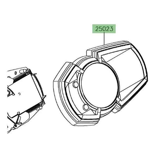 Habillage supérieur compteur Kawasaki Ninja 650 (2017-2019) | Moto Shop 35