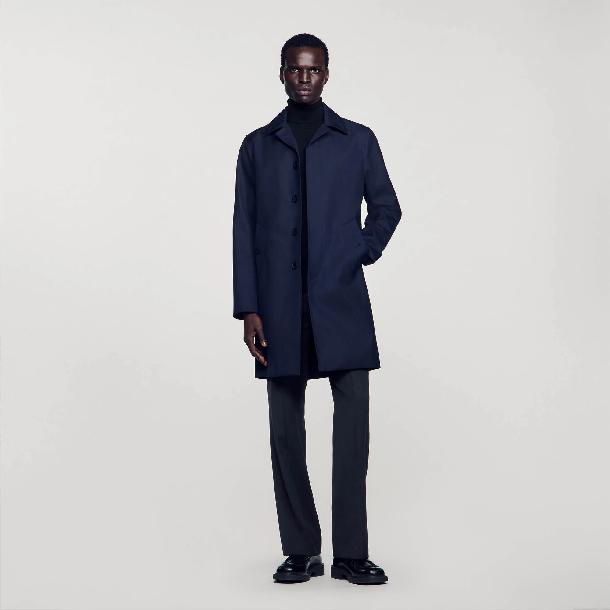 Imperméable mac en tissu technique 