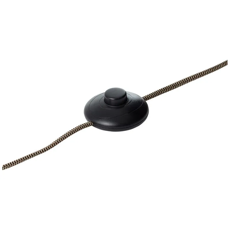 Industriële staande leeslamp Audrey, Metaal, met aan/uit schakelaar op het snoer