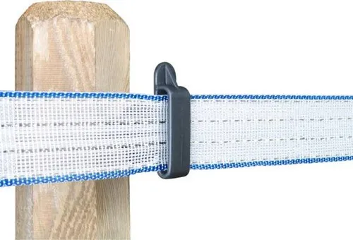Isolateur ruban Iruvis HPX Lacmé pour poteau bois clôture électrique