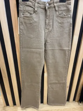 Jeans Flare taupe - La boutique de Mélanie