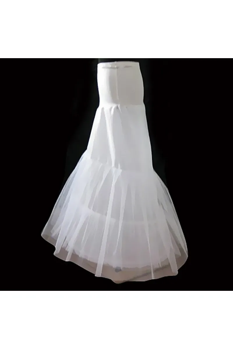 Jupon femme blanc pour robe forme sirène