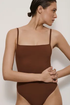 MAILLOT DE BAIN L'INTERO MARRON