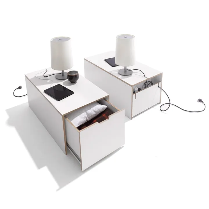 Müller Small Living - Coffre de lit 16, blanc/93 cm