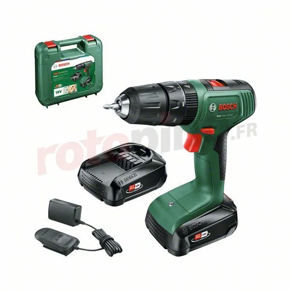 Perceuse-visseuse à Percussion Bosch EasyImpact 18V-40 2×2.0Ah