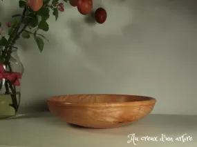 Plat en en frêne ondé 