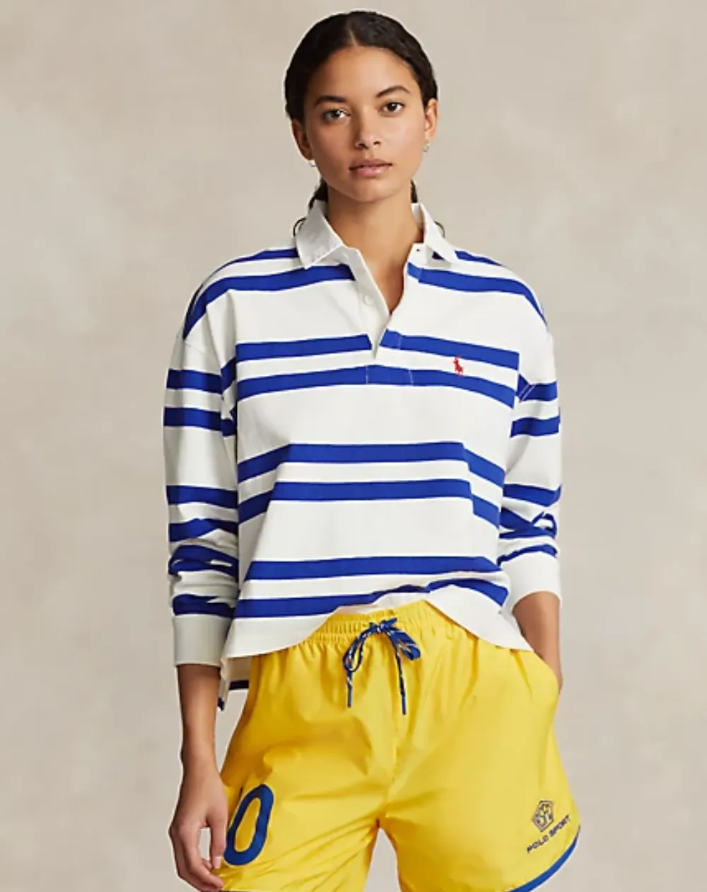 Polo Ralph Lauren Polo Court à Rayures Femme Tailles xxs Coloris Multi