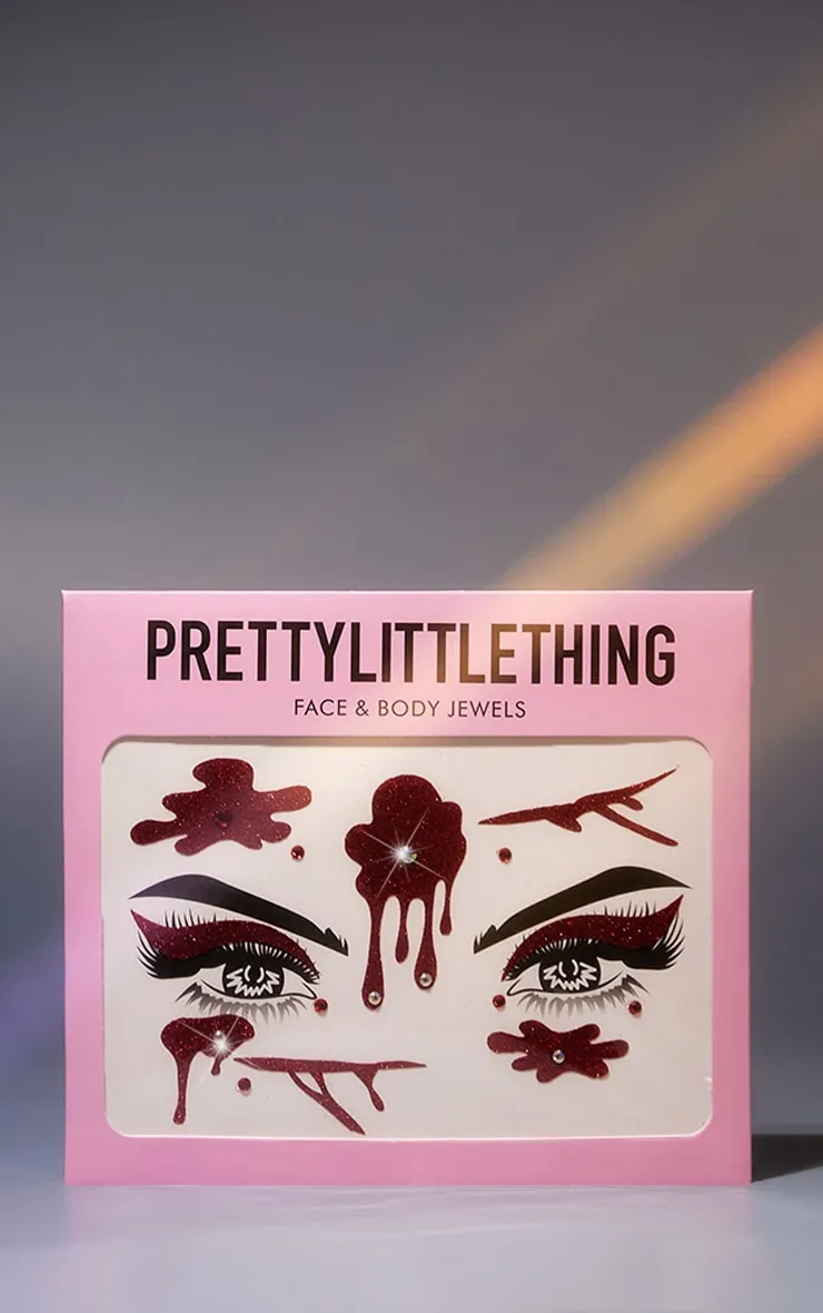 PRETTYLITTLETHING Stickers pour visage & corps tâches de sang