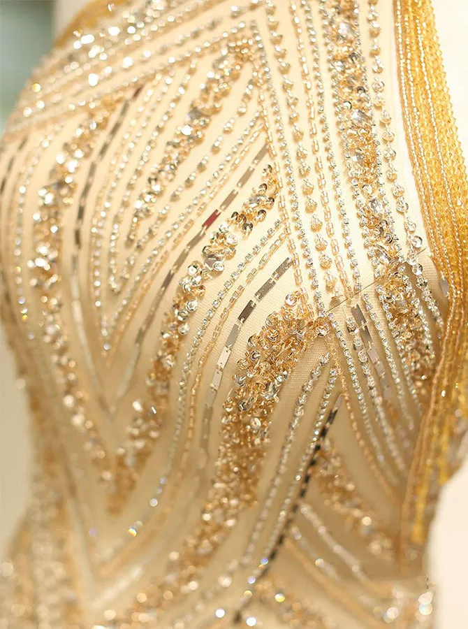 Robe de Soirée Sirène Dorée