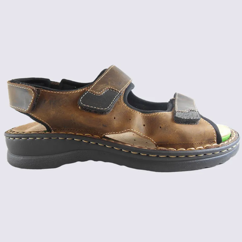 Sandales Rohde à velcro en cuir Confort l Igert