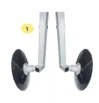 Support de disque carre 60 mm moyeu 4 trous sans disque droit