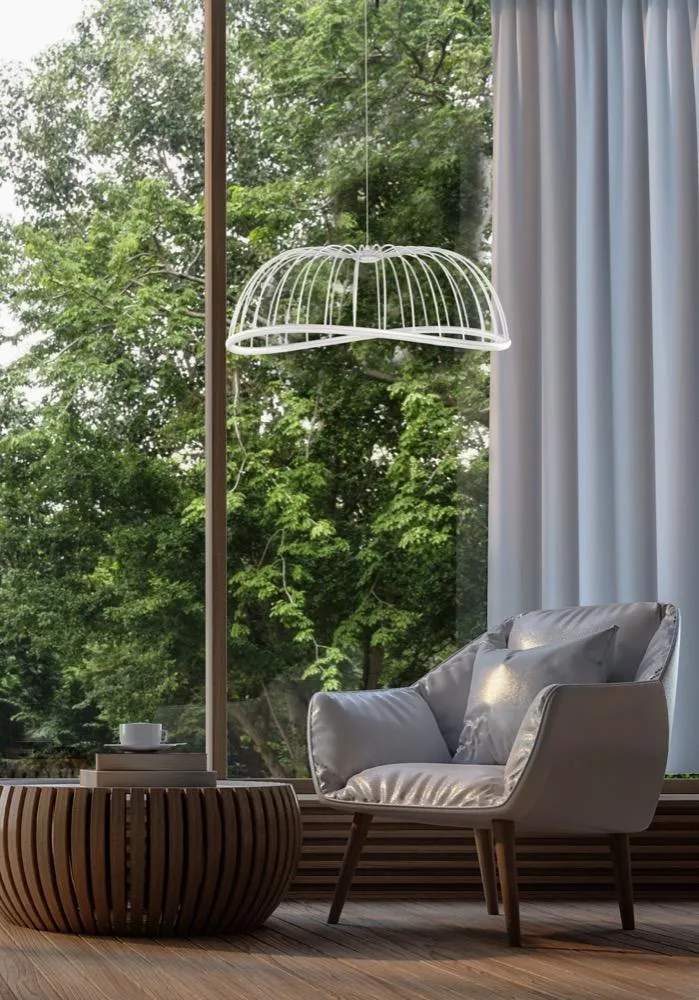 Suspension led Mantra Celeste Noir Aluminium