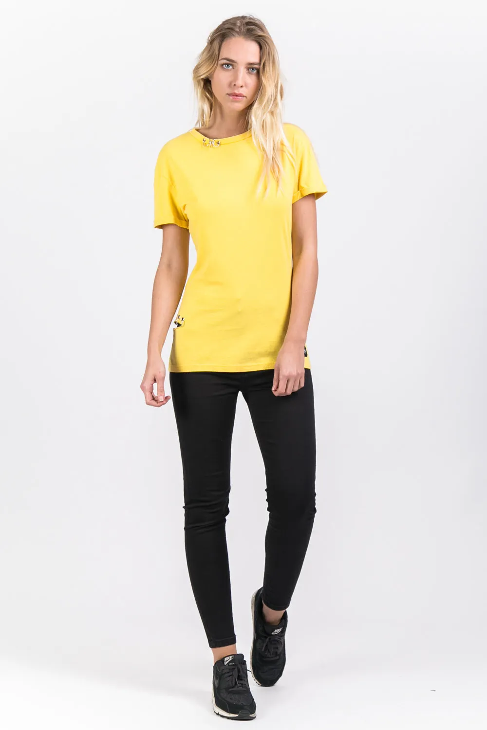 T-shirt anneaux jaune