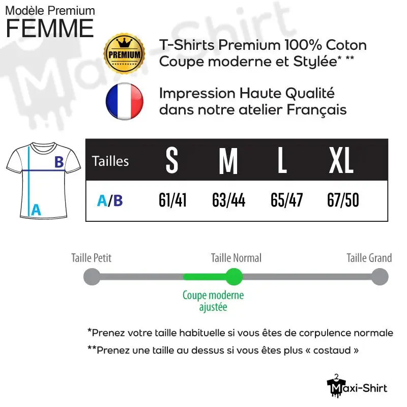 T-Shirt pour Femme La Définition de Maman | humour idée cadeau fête des mères | 100% coton, coupe Fit