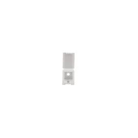 Taquet équerre simple, PVC blanc, L22xH22x23mm, 12 pièces.