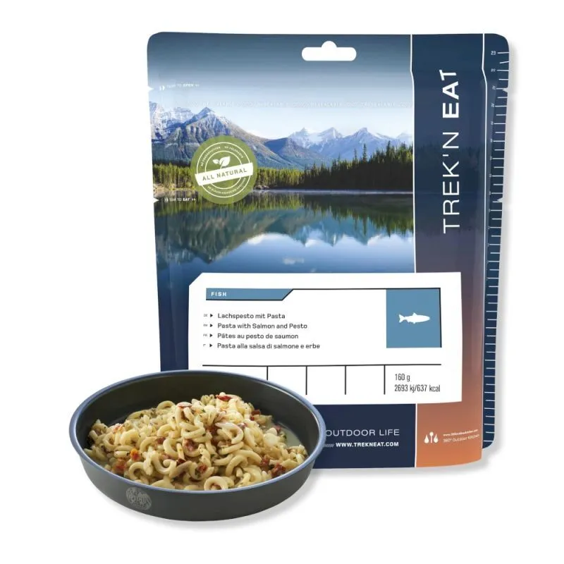 Trek'N Eat Pâtes au pesto de saumon - Plat à base de poisson | Hardloop