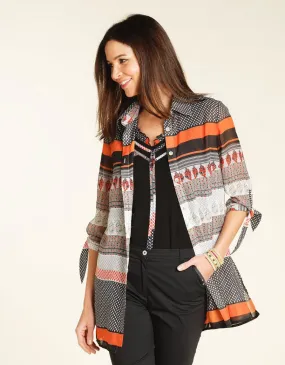 Tunique voile imprimée - Blouses & Chemisiers